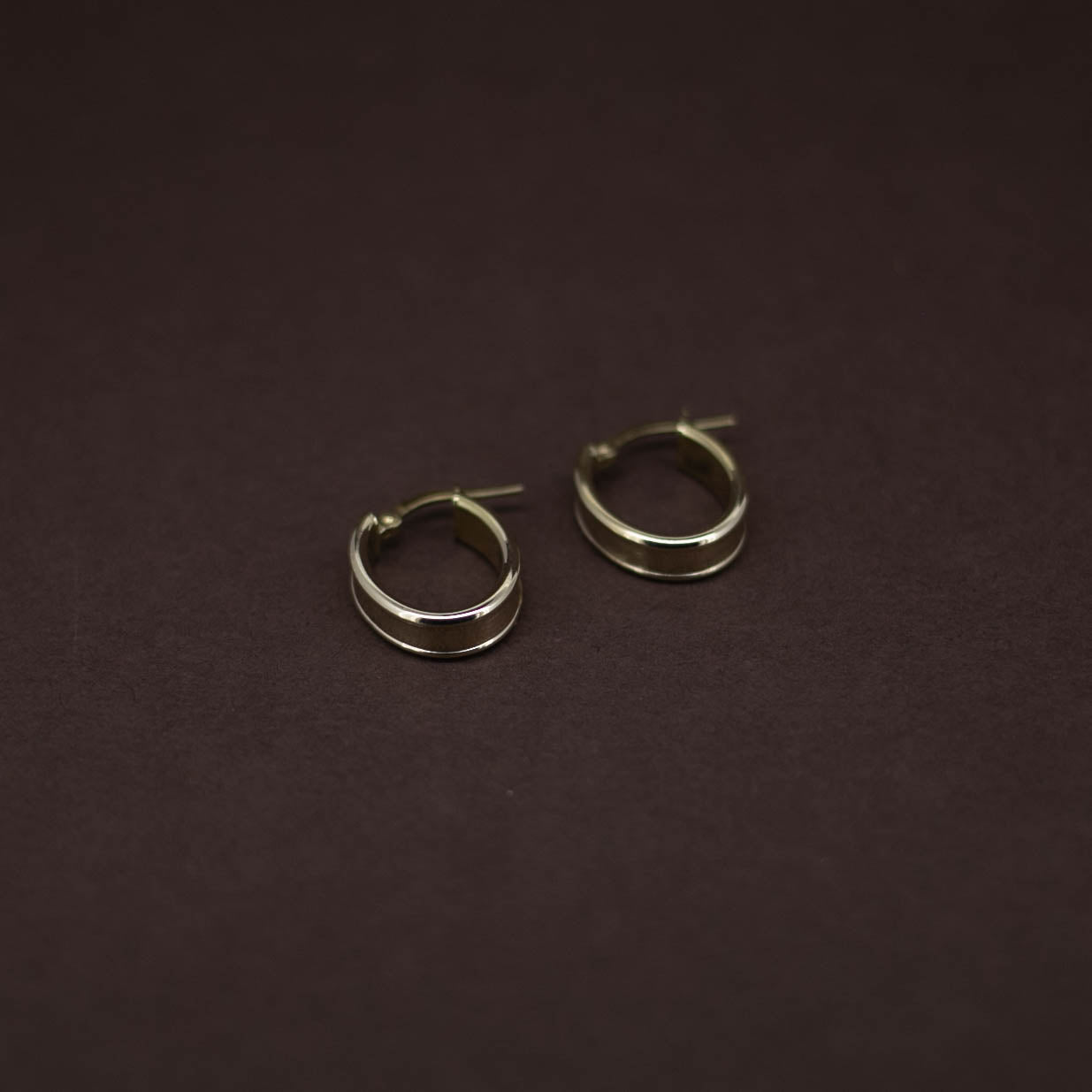 Oval Hoops Solid Gold