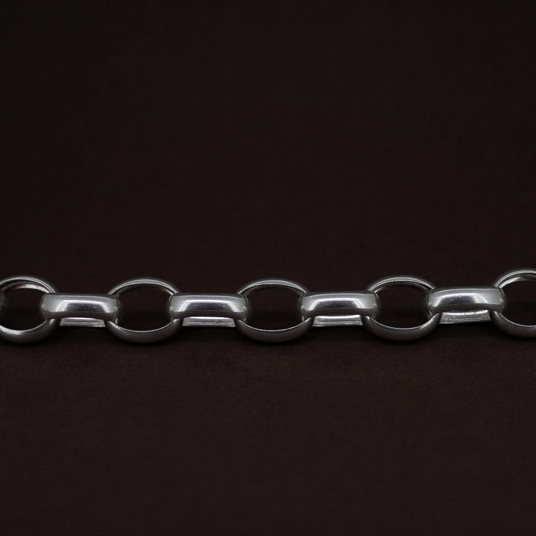 Thick Silver Link Necklace