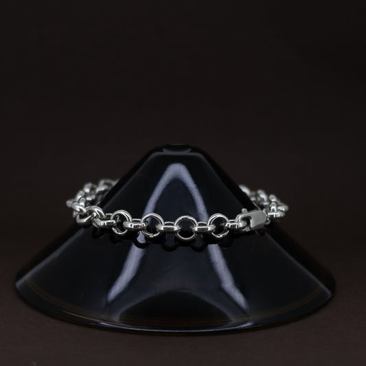 Round Silver Link Bracelet 02