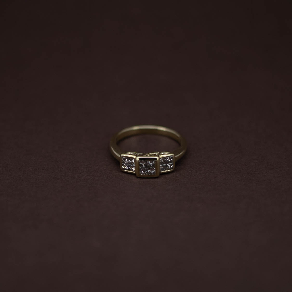 Diamond Ring Solid Gold 07